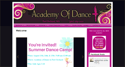 Desktop Screenshot of myacademyofdance.com